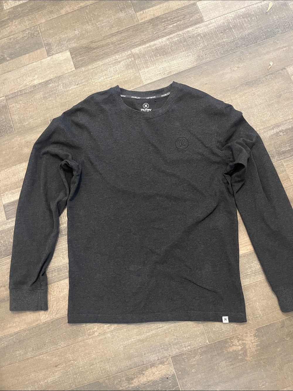 Hurley Men's Long Sleeve Crewneck Shirt - Black